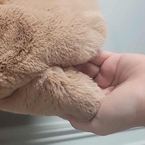 Zara-KIDS-Pink Faux Fur Hooded Coat-Size 9 - Picture 6 of 15